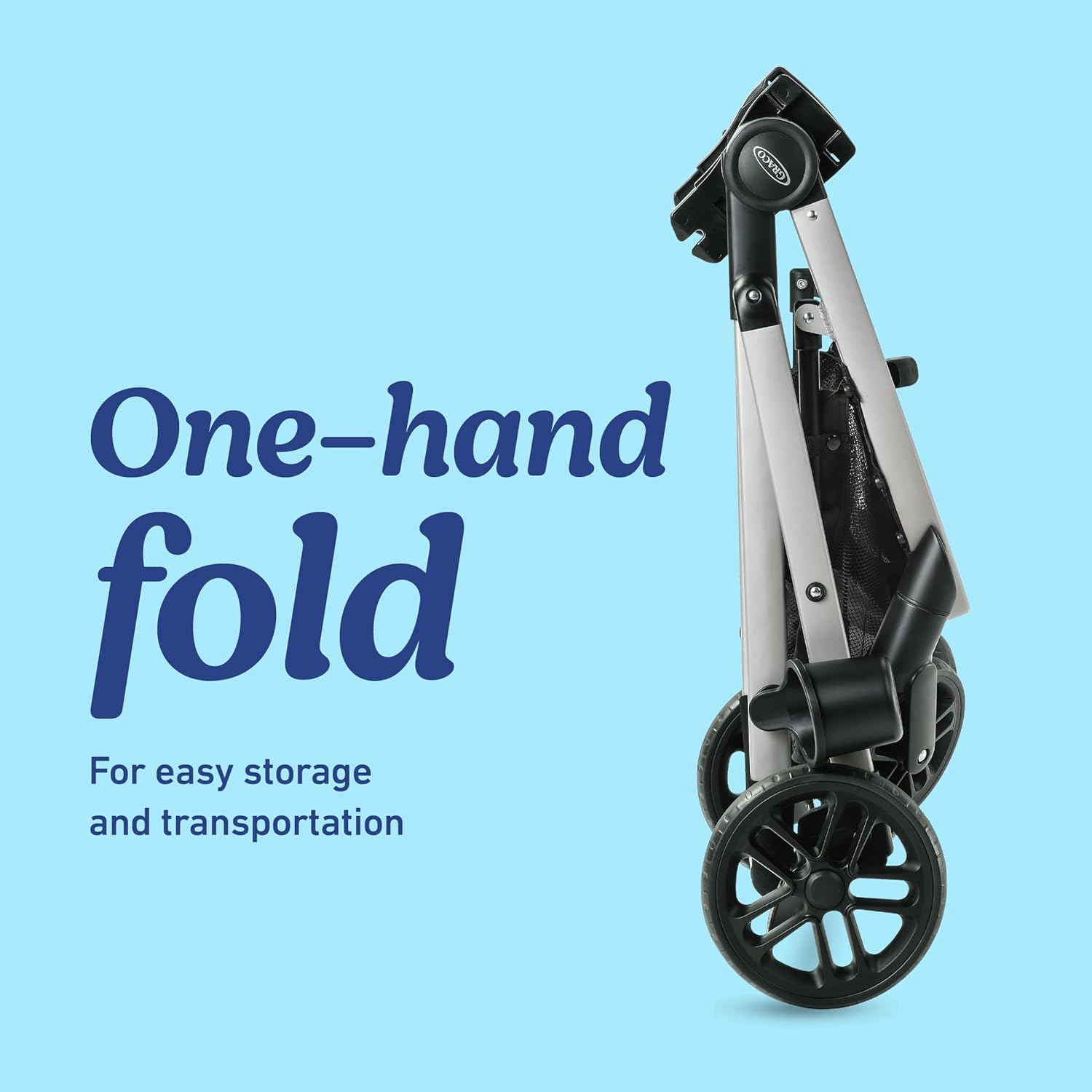 folding stroller with one hand