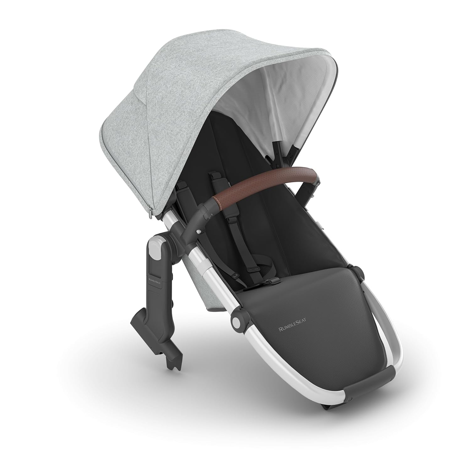 Parent pushing UPPAbaby Vista V2 stroller with Mesa car seat in a US park