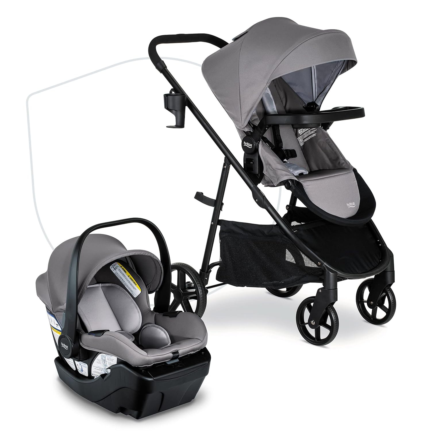 Britax B-Lively stroller with B-Safe Gen2 car seat