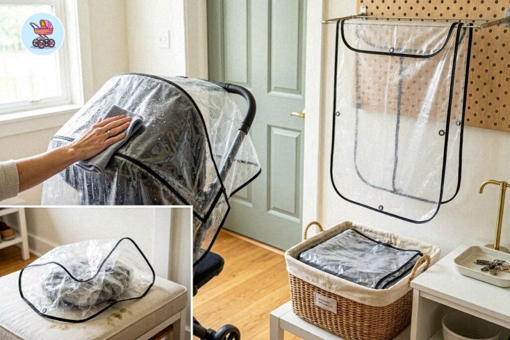 How to Clean and Store a Stroller Rain Cover (So It Lasts)