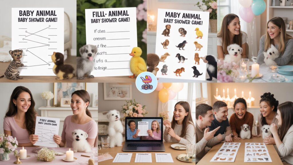 5 Fun Versions of the Baby Animal Baby Shower Game