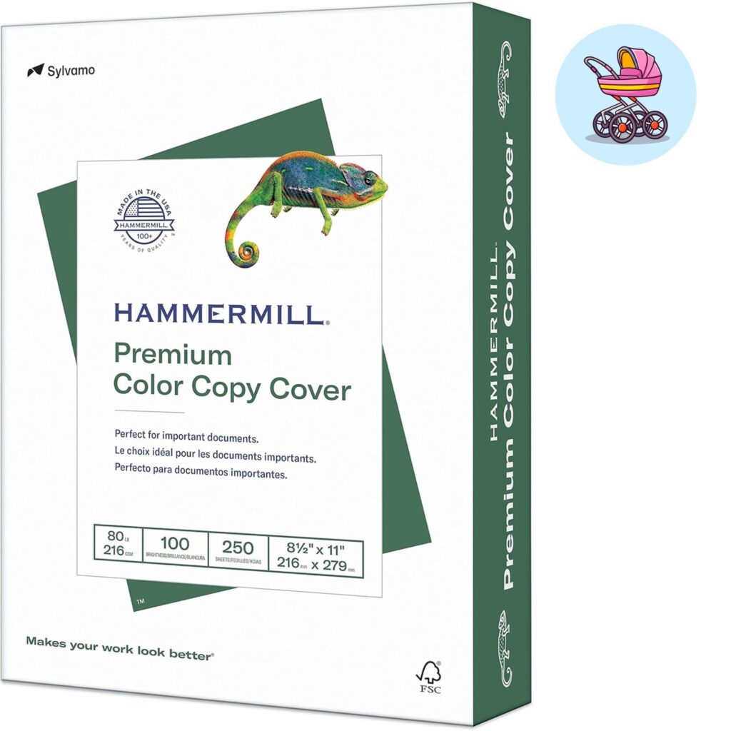white cardstock paper pack for printing baby shower games at home