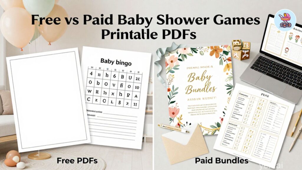 Free vs. Paid Baby Shower Games Printable PDF